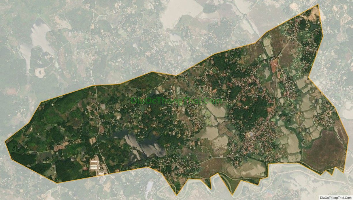 Bản đồ vệ tinh xã Sơn Tình, huyện Cẩm Khê