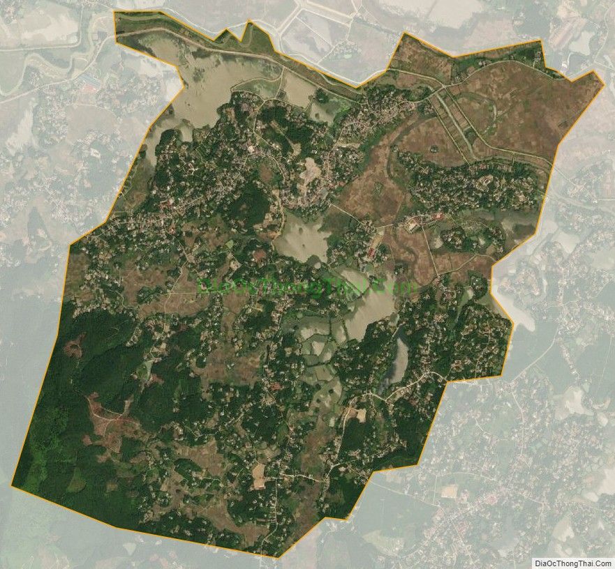 Bản đồ vệ tinh xã Tạ Xá, huyện Cẩm Khê