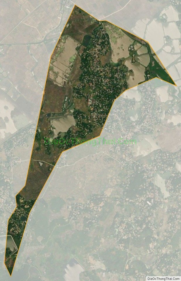 Bản đồ vệ tinh xã Tùng Khê, huyện Cẩm Khê