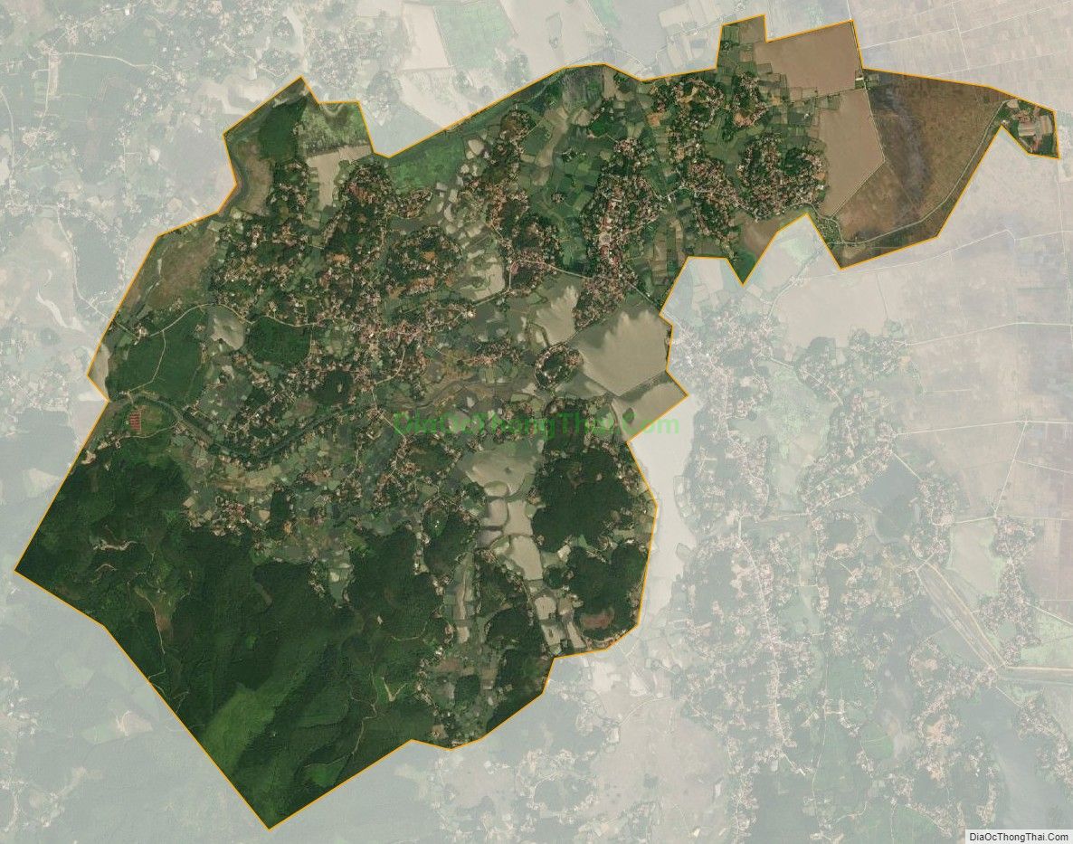 Bản đồ vệ tinh xã Văn Khúc, huyện Cẩm Khê