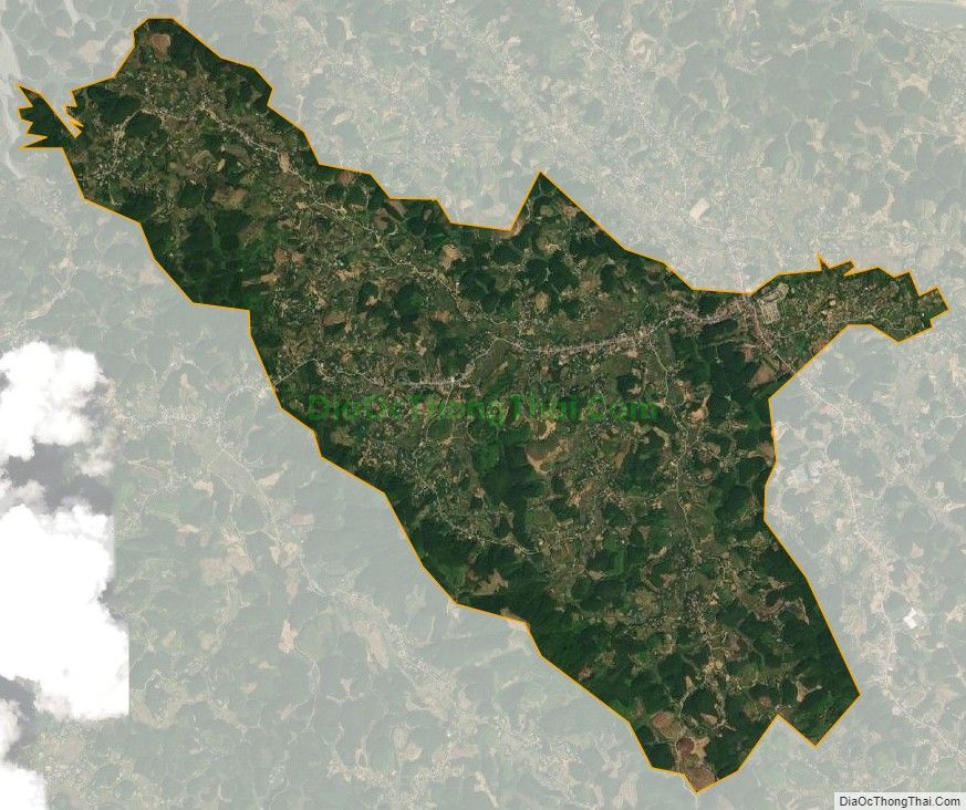 Bản đồ vệ tinh xã Bằng Luân, huyện Đoan Hùng
