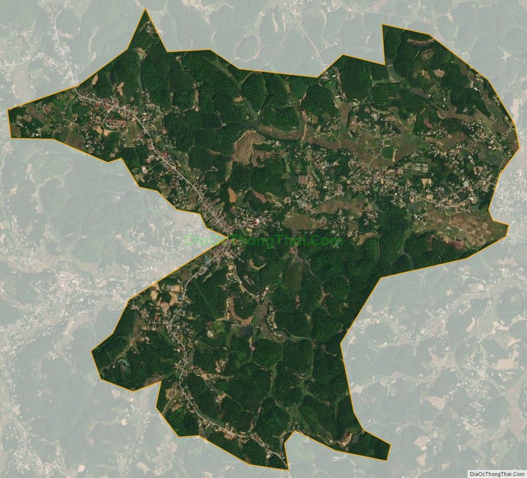 Bản đồ vệ tinh xã Chân Mộng, huyện Đoan Hùng