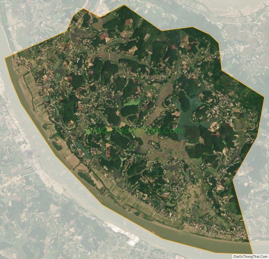 Bản đồ vệ tinh xã Đại Nghĩa (cũ), huyện Đoan Hùng