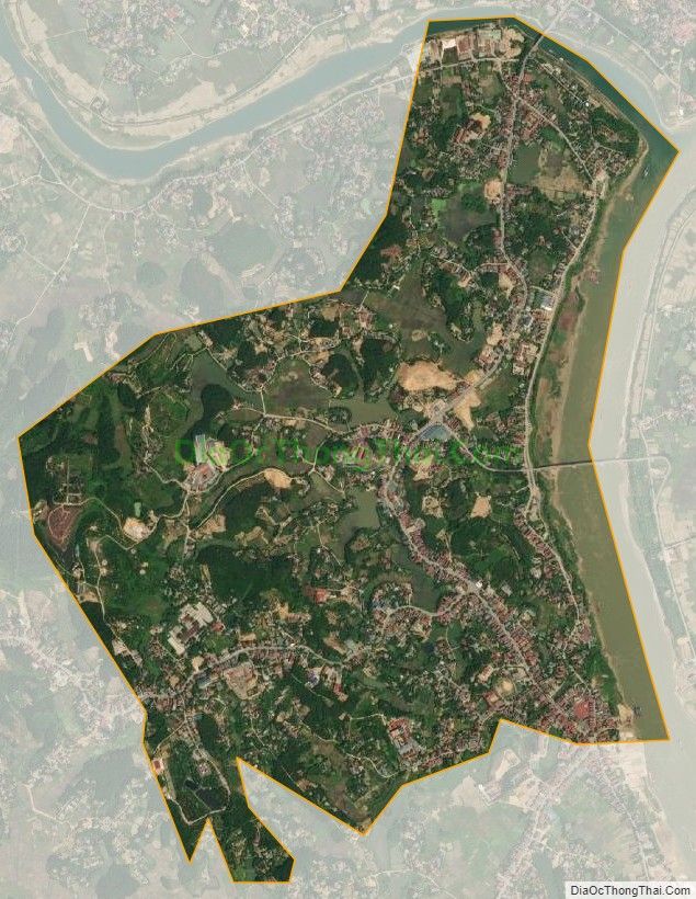 Bản đồ vệ tinh Thị trấn Đoan Hùng, huyện Đoan Hùng