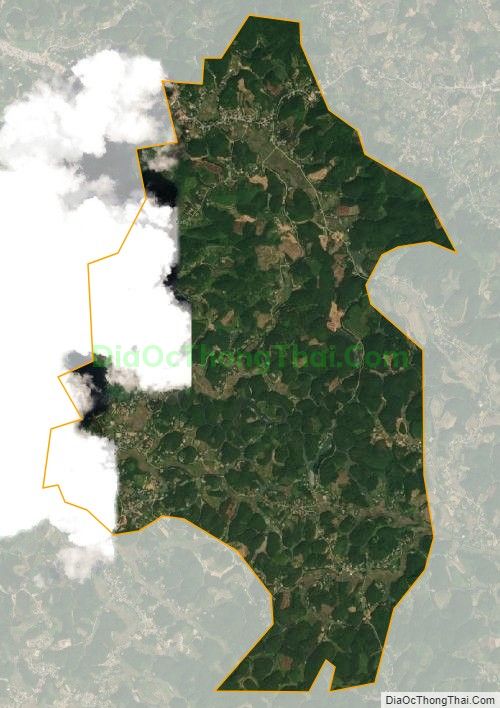 Bản đồ vệ tinh xã Minh Lương, huyện Đoan Hùng