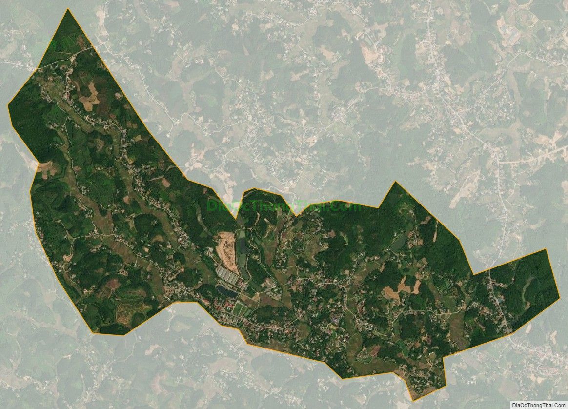 Bản đồ vệ tinh xã Minh Tiến, huyện Đoan Hùng