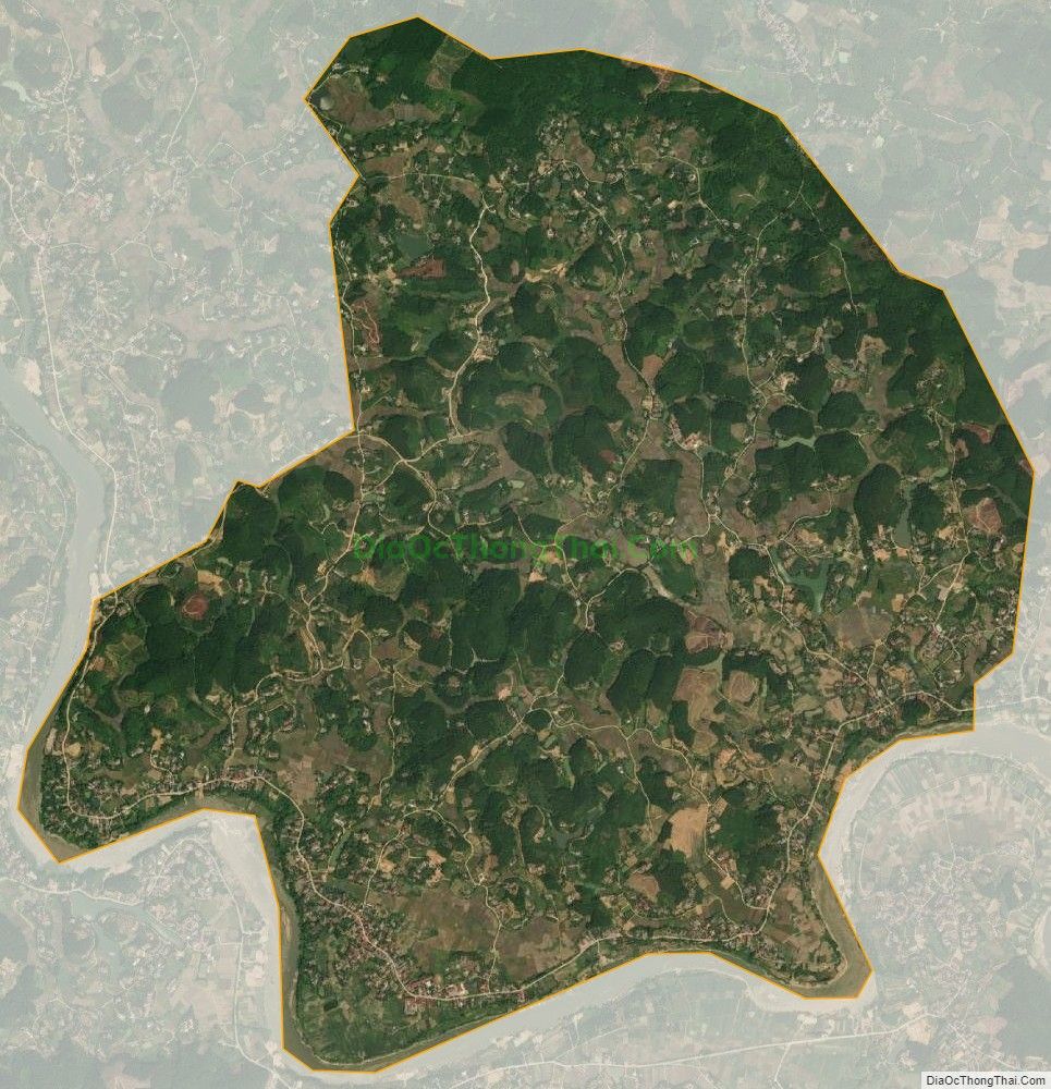 Bản đồ vệ tinh xã Nghinh Xuyên (cũ), huyện Đoan Hùng