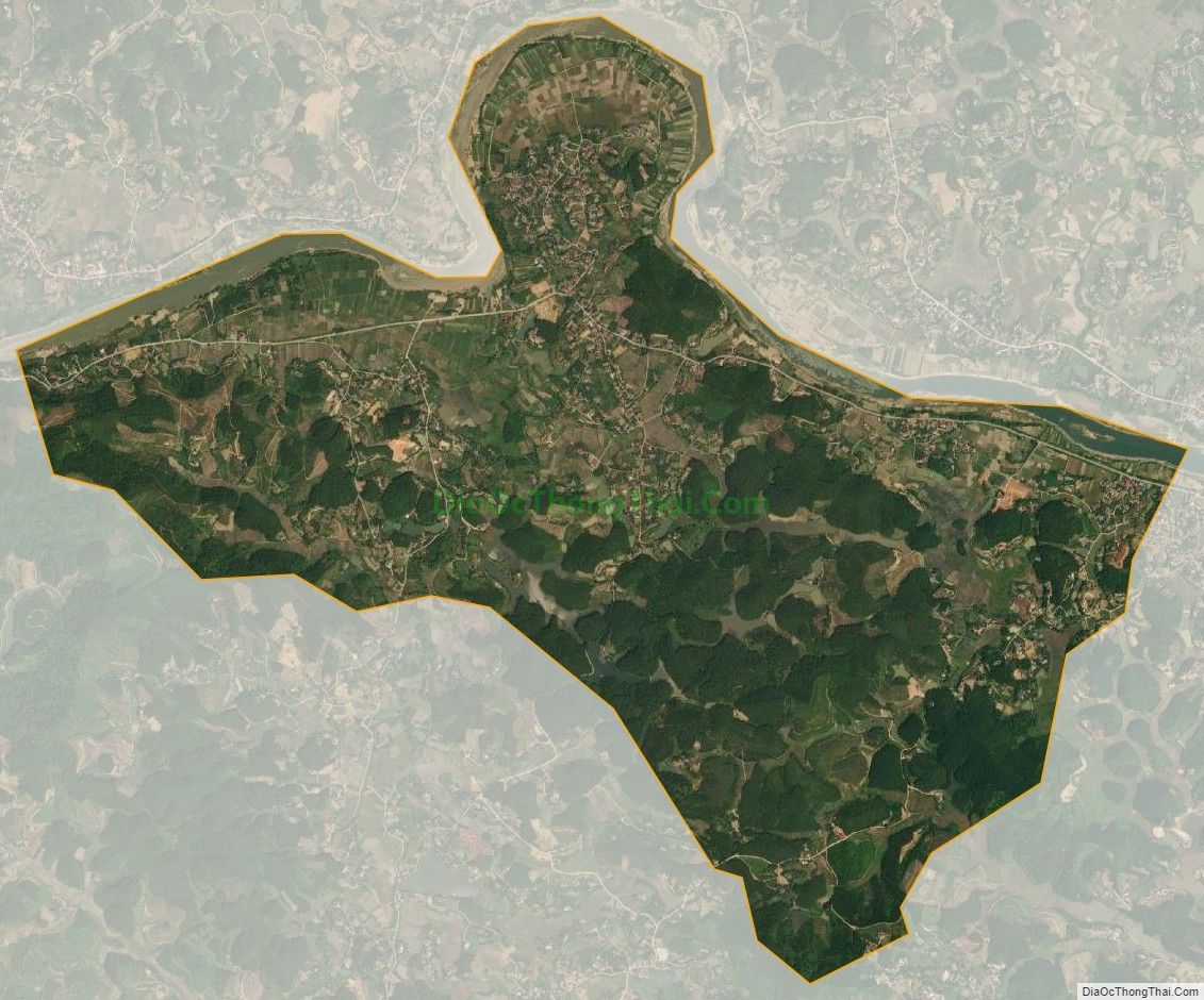 Bản đồ vệ tinh xã Phương Trung (cũ), huyện Đoan Hùng