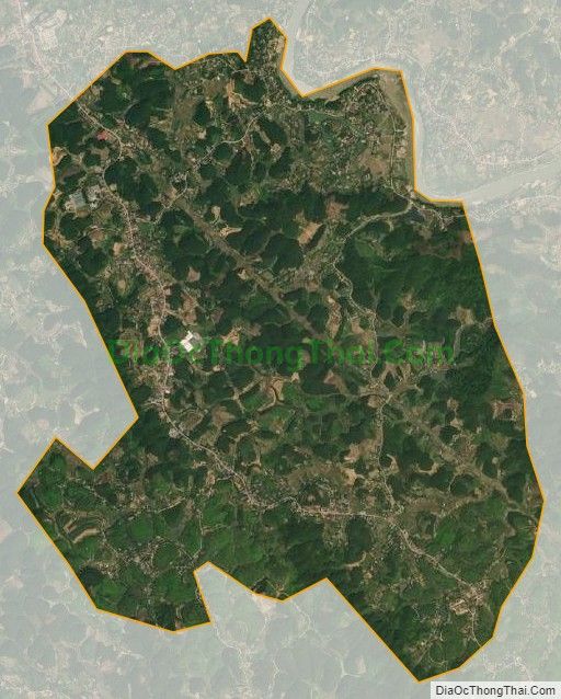 Bản đồ vệ tinh xã Quế Lâm (cũ), huyện Đoan Hùng