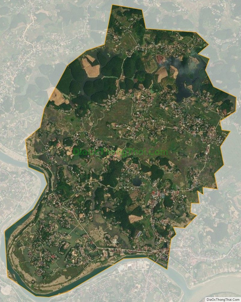 Bản đồ vệ tinh xã Vân Du, huyện Đoan Hùng