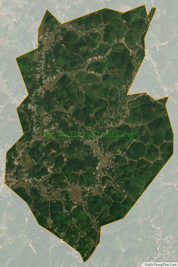 Bản đồ vệ tinh xã Cáo Điền (cũ), huyện Hạ Hòa