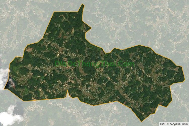 Bản đồ vệ tinh xã Gia Điền, huyện Hạ Hòa
