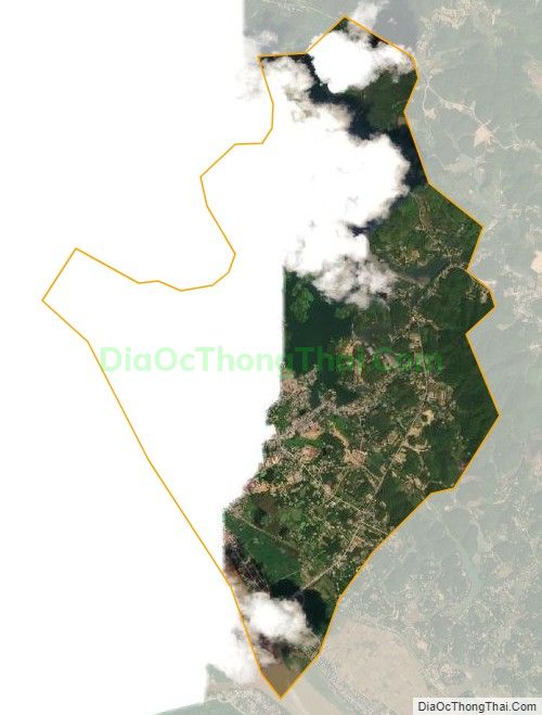 Bản đồ vệ tinh Thị trấn Hạ Hòa, huyện Hạ Hòa