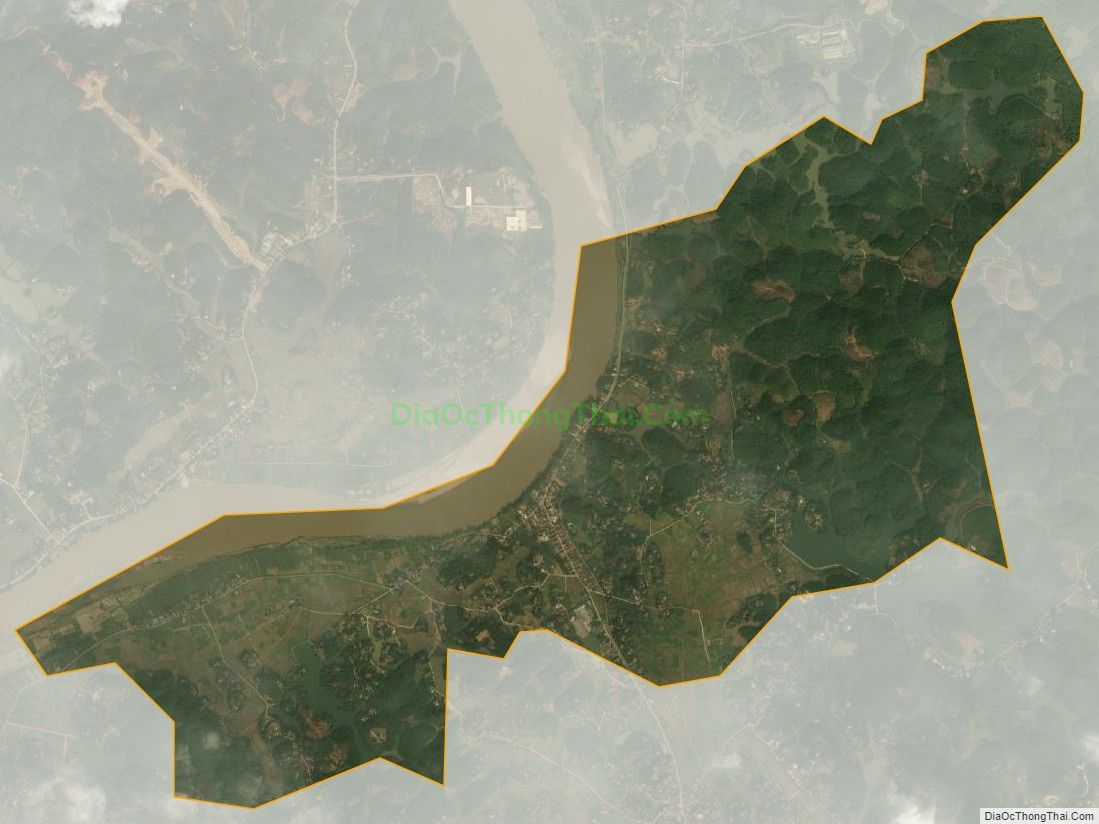 Bản đồ vệ tinh xã Hậu Bổng (cũ), huyện Hạ Hòa