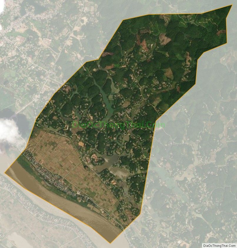 Bản đồ vệ tinh xã Minh Hạc, huyện Hạ Hòa