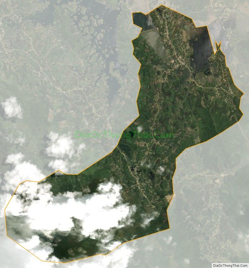 Bản đồ vệ tinh xã Quân Khê (cũ), huyện Hạ Hòa