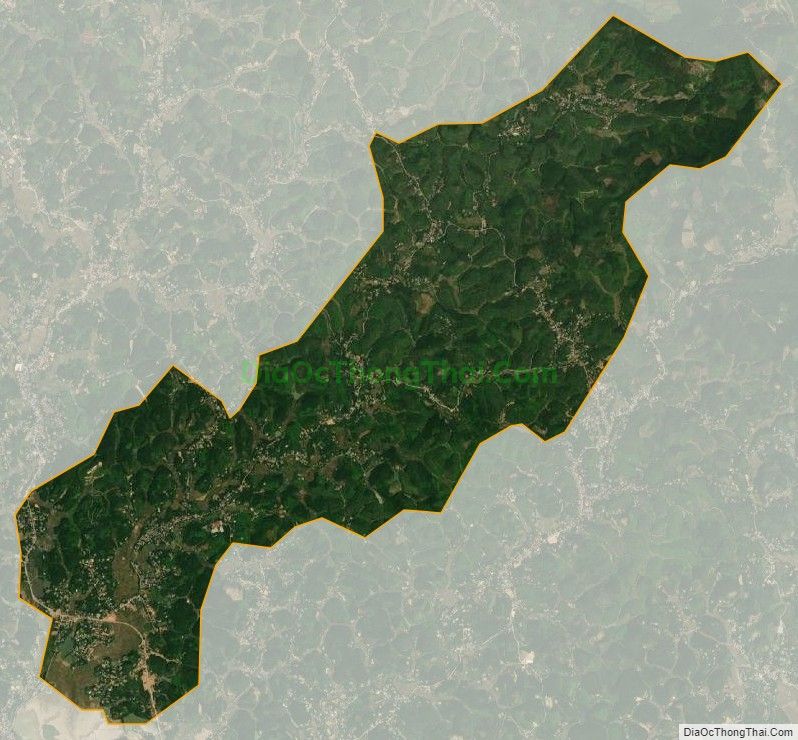 Bản đồ vệ tinh xã Yên Kỳ, huyện Hạ Hòa