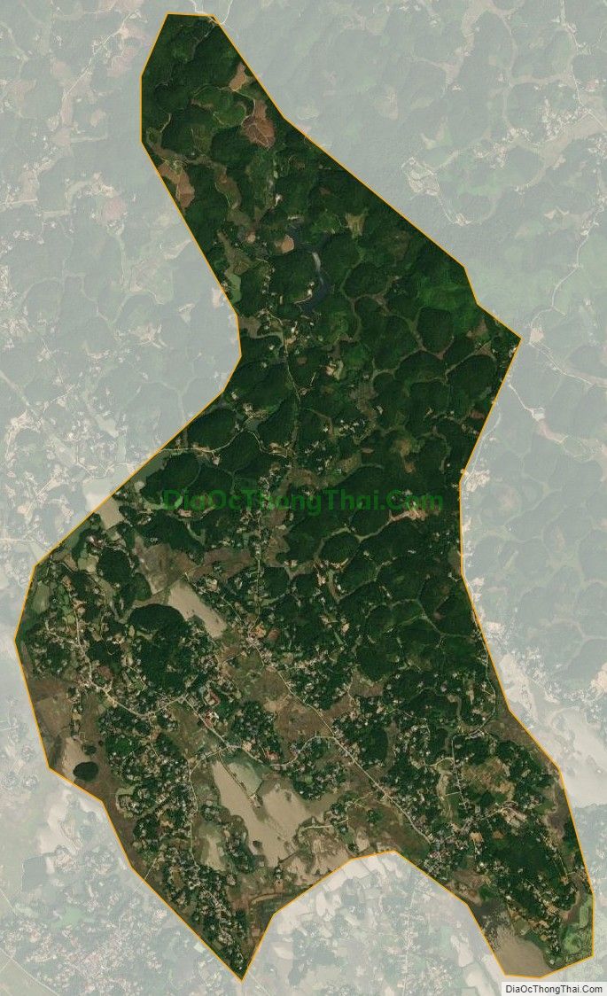 Bản đồ vệ tinh xã Yên Luật, huyện Hạ Hòa