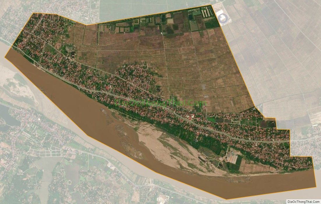 Bản đồ vệ tinh xã Bản Nguyên, huyện Lâm Thao