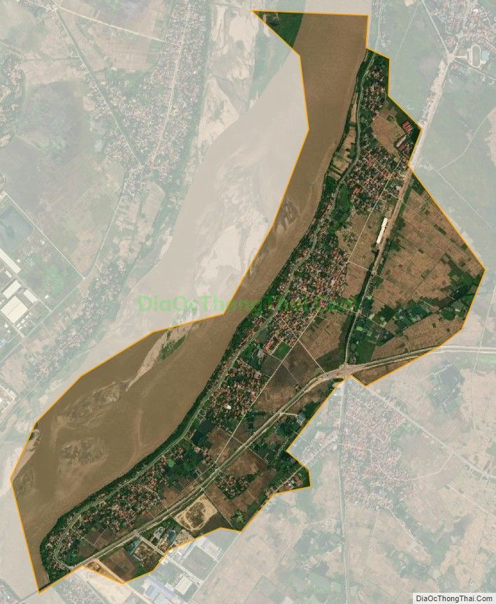 Bản đồ vệ tinh xã Hợp Hải (cũ), huyện Lâm Thao