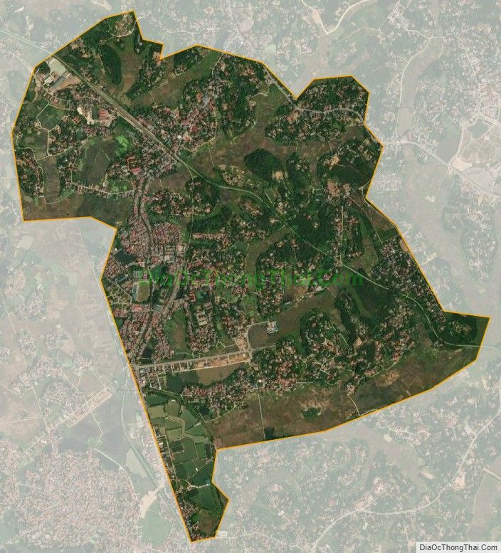 Bản đồ vệ tinh Thị trấn Hùng Sơn, huyện Lâm Thao