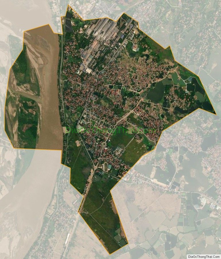 Bản đồ vệ tinh Thị trấn Lâm Thao, huyện Lâm Thao