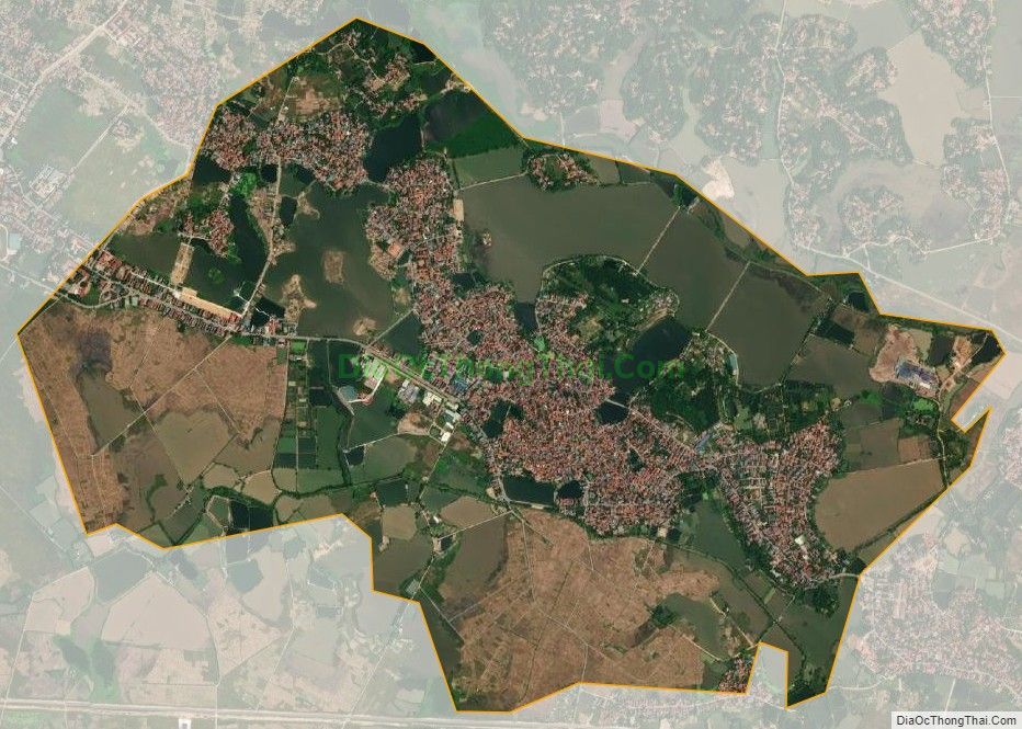 Bản đồ vệ tinh xã Sơn Vi, huyện Lâm Thao