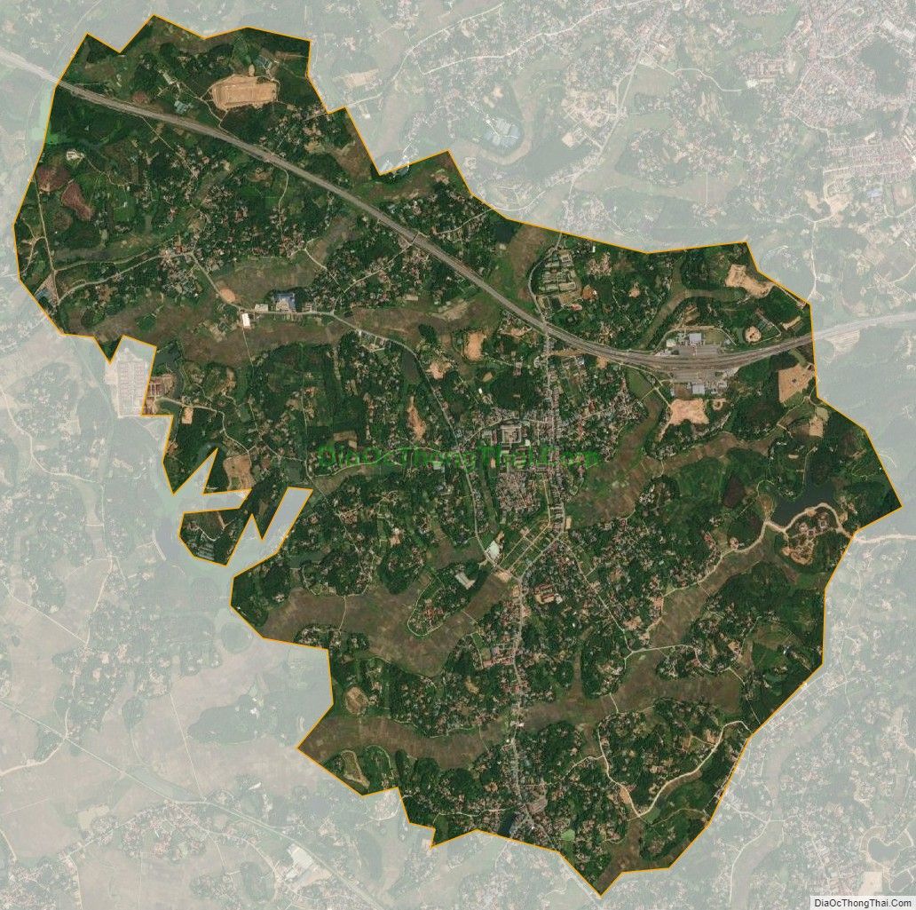 Bản đồ vệ tinh xã Tiên Kiên, huyện Lâm Thao