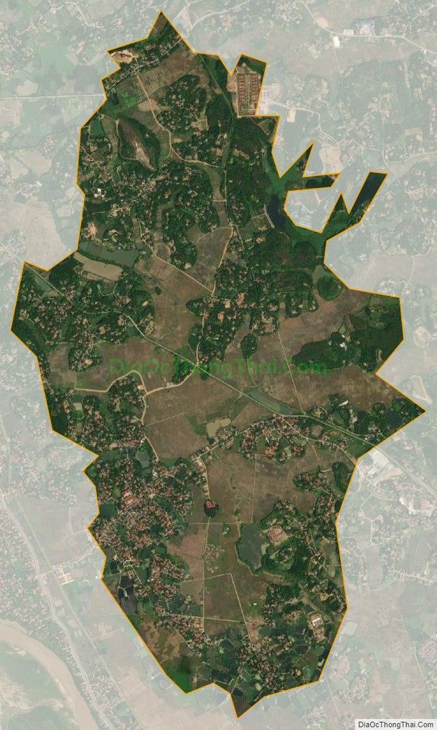 Bản đồ vệ tinh xã Xuân Lũng, huyện Lâm Thao