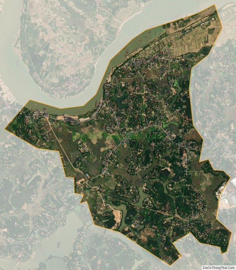 Bản đồ vệ tinh xã An Đạo, huyện Phù Ninh