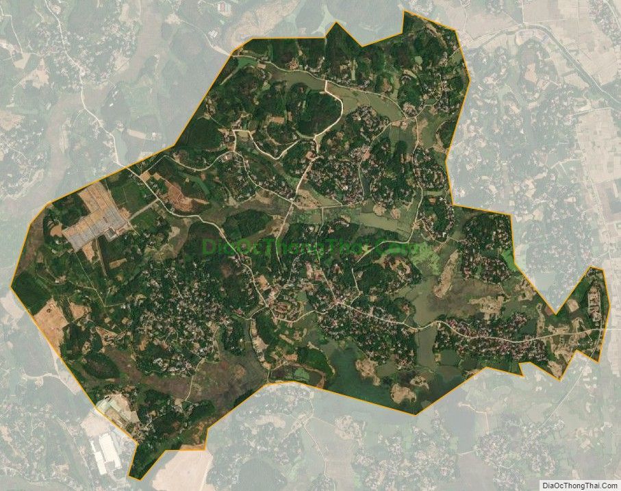 Bản đồ vệ tinh xã Gia Thanh, huyện Phù Ninh
