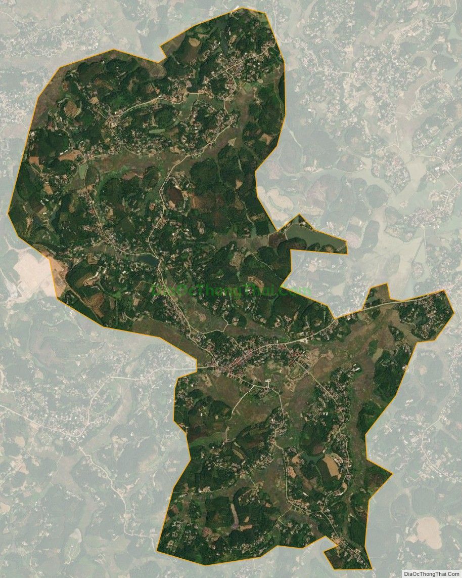 Bản đồ vệ tinh xã Liên Hoa, huyện Phù Ninh