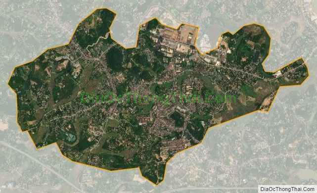 Bản đồ vệ tinh Thị trấn Phong Châu, huyện Phù Ninh