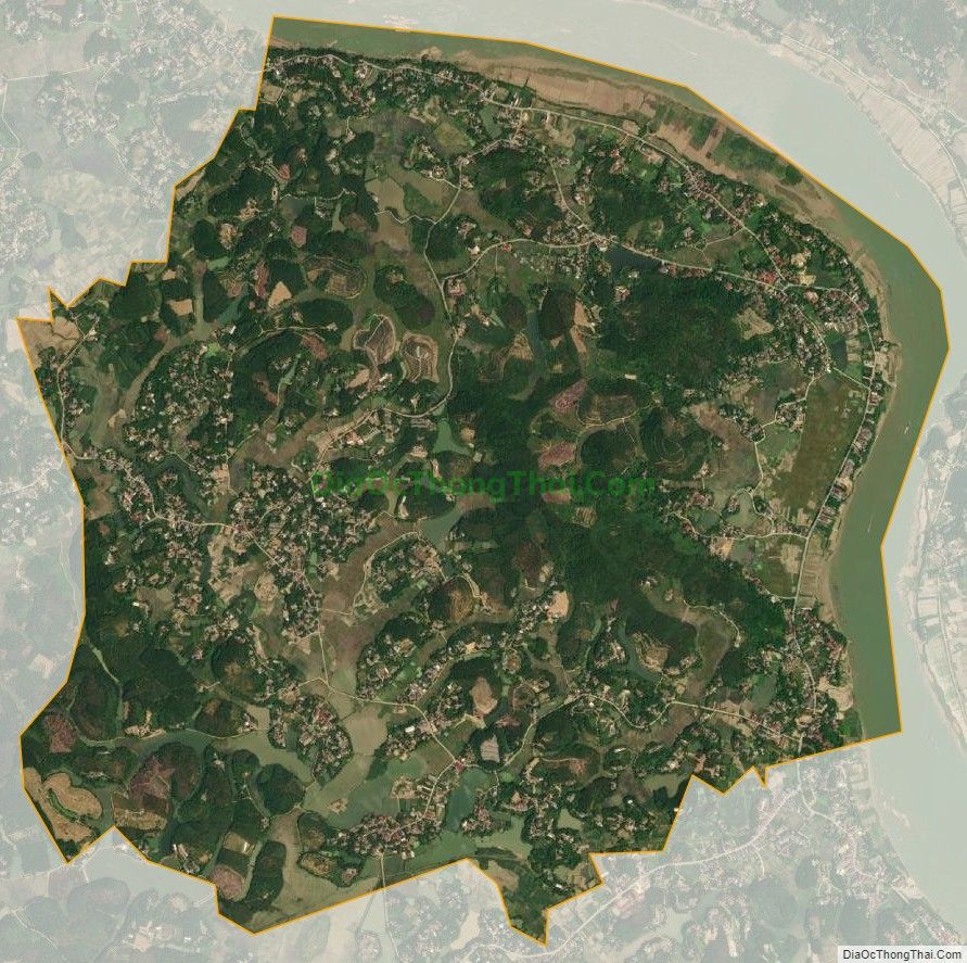 Bản đồ vệ tinh xã Phú Mỹ, huyện Phù Ninh