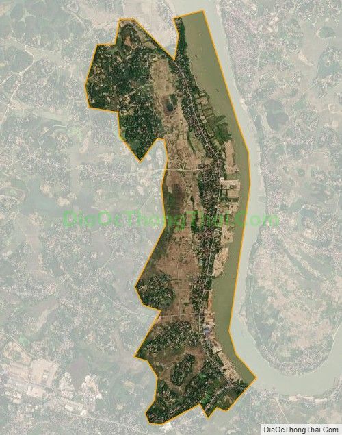 Bản đồ vệ tinh xã Tiên Du, huyện Phù Ninh