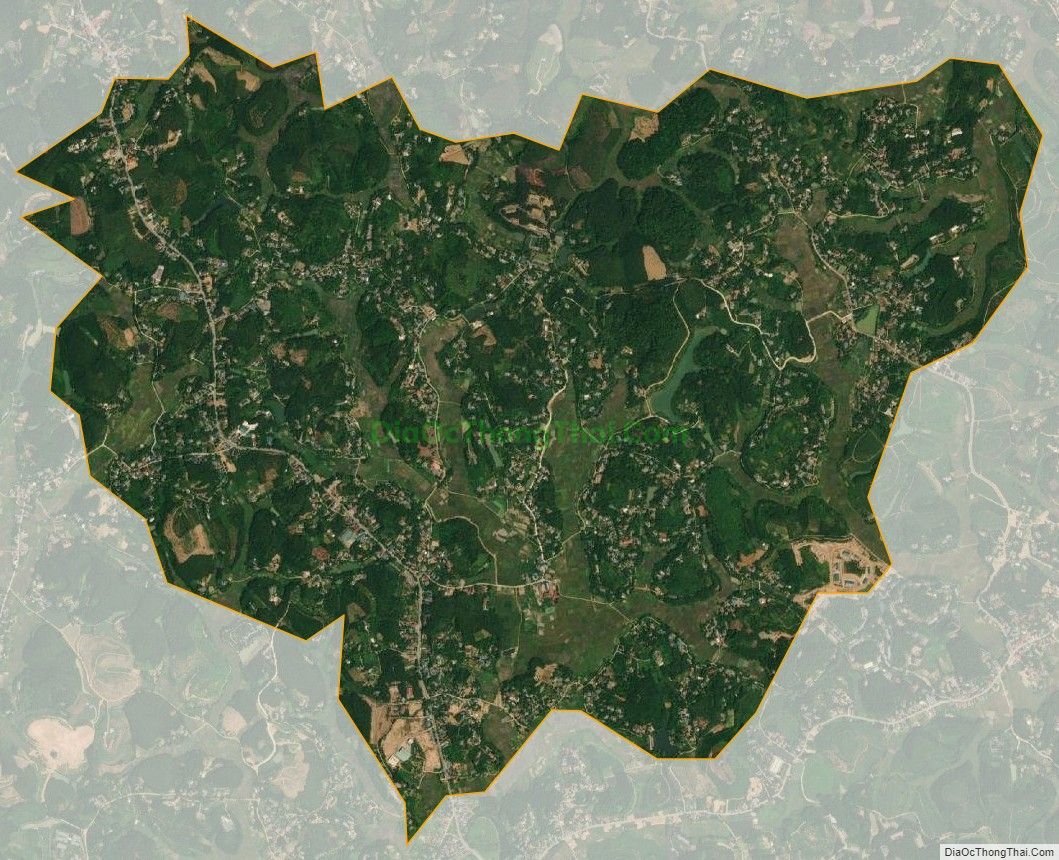 Bản đồ vệ tinh xã Tiên Phú, huyện Phù Ninh