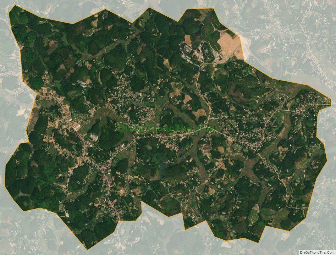 Bản đồ vệ tinh xã Trạm Thản, huyện Phù Ninh