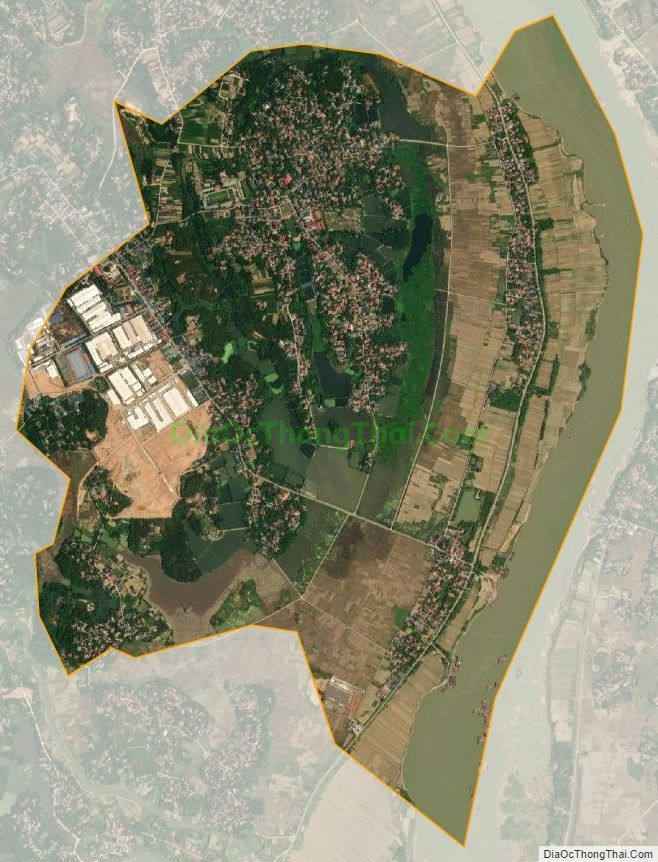 Bản đồ vệ tinh xã Tử Đà (cũ), huyện Phù Ninh