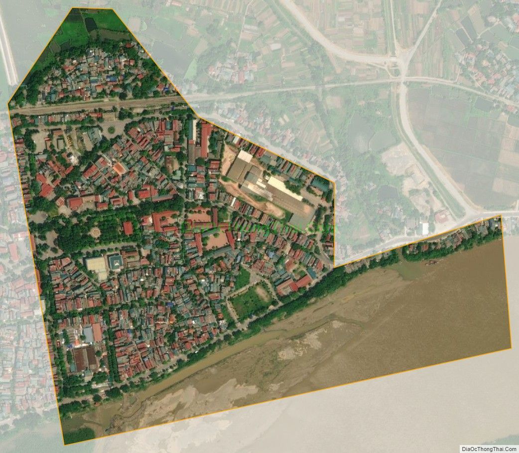 Bản đồ vệ tinh phường Phong Châu, thị xã Phú Thọ
