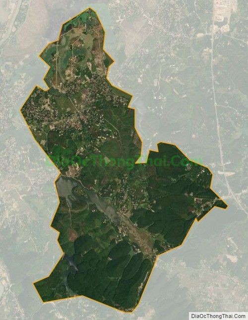 Bản đồ vệ tinh xã Phương Thịnh (cũ), huyện Tam Nông
