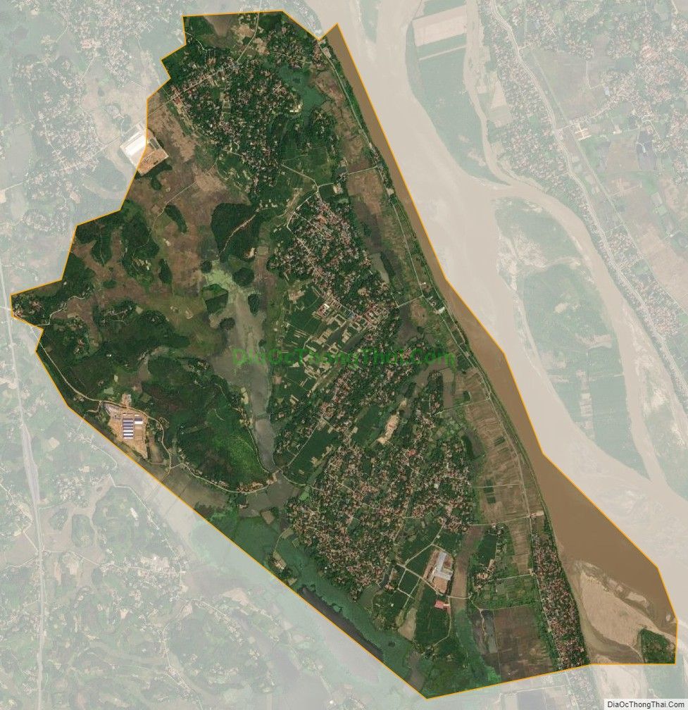 Bản đồ vệ tinh xã Thanh Uyên, huyện Tam Nông