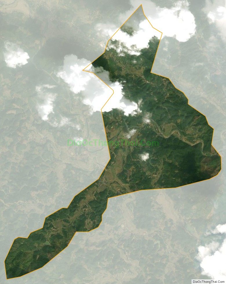 Bản đồ vệ tinh xã Kiệt Sơn, huyện Tân Sơn