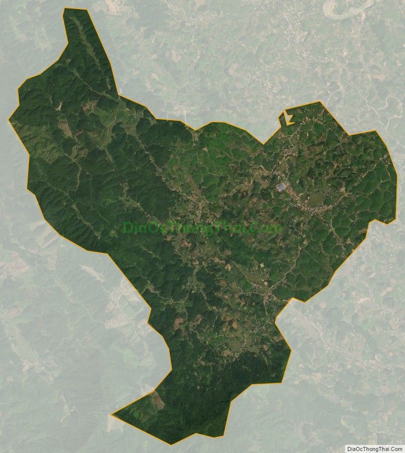 Bản đồ vệ tinh xã Long Cốc, huyện Tân Sơn