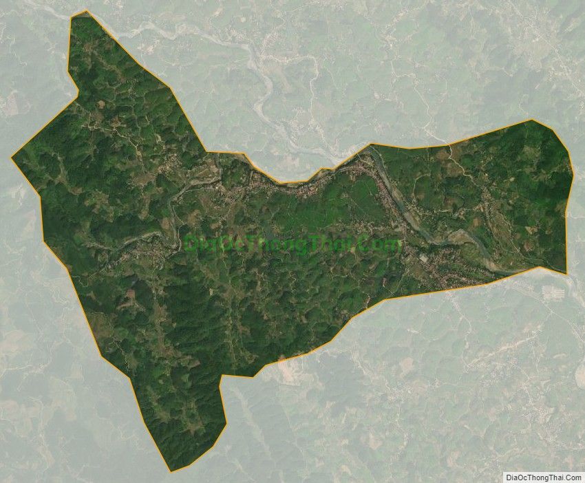 Bản đồ vệ tinh xã Minh Đài, huyện Tân Sơn