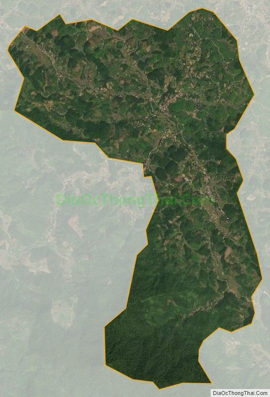 Bản đồ vệ tinh xã Tam Thanh, huyện Tân Sơn