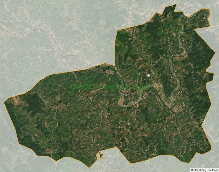 Bản đồ vệ tinh xã Văn Luông, huyện Tân Sơn