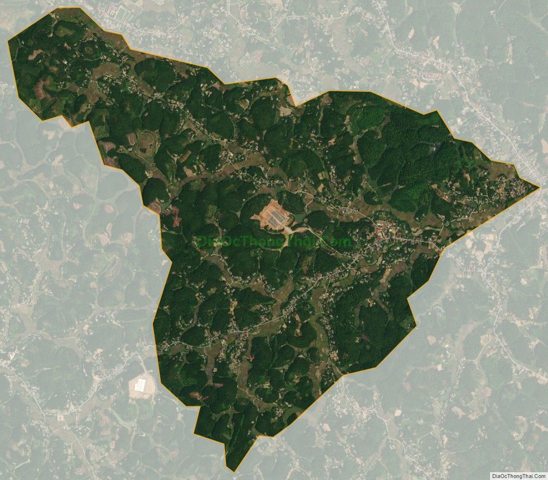 Bản đồ vệ tinh xã Đại An, huyện Thanh Ba
