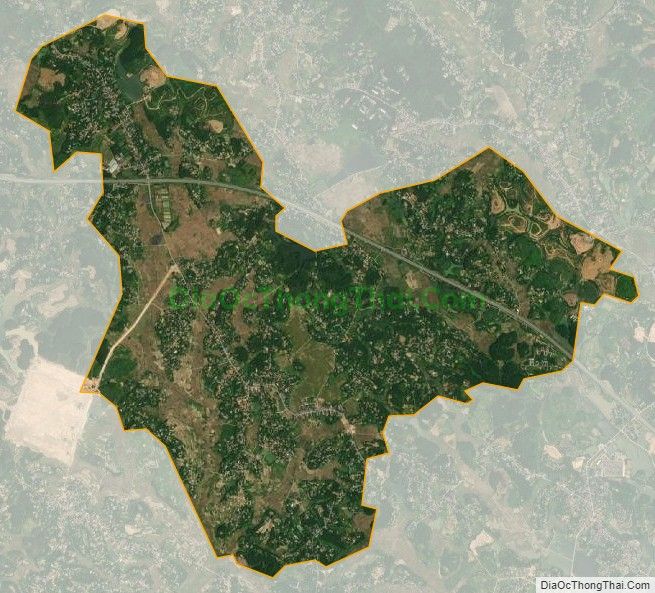 Bản đồ vệ tinh xã Đông Thành, huyện Thanh Ba