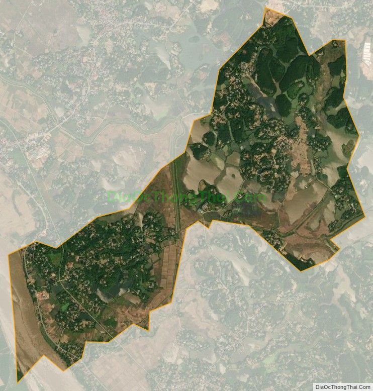 Bản đồ vệ tinh xã Phương Lĩnh (cũ), huyện Thanh Ba