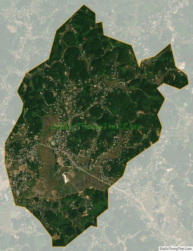 Bản đồ vệ tinh xã Thanh Vân (cũ), huyện Thanh Ba